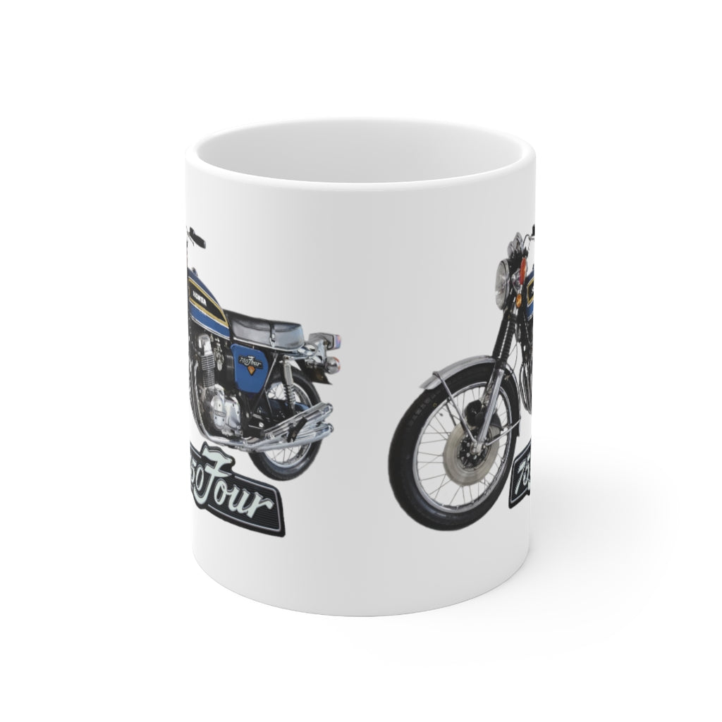 Honda CB750 Sapphire Blue Four Classic Japanese Motorcycle Ceramic Mug 11oz