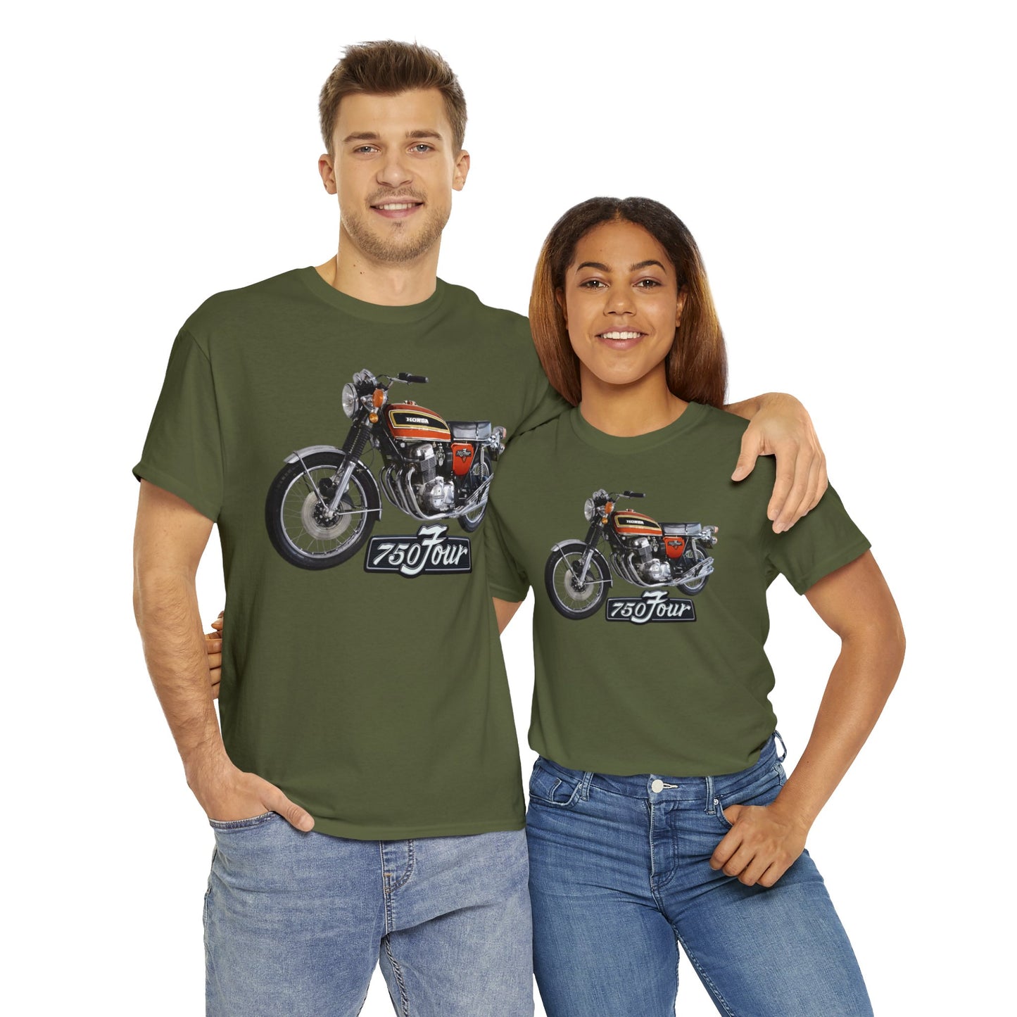 CB750 Four Sunrise Orange Classic Japanese Motorcycle T Shirt