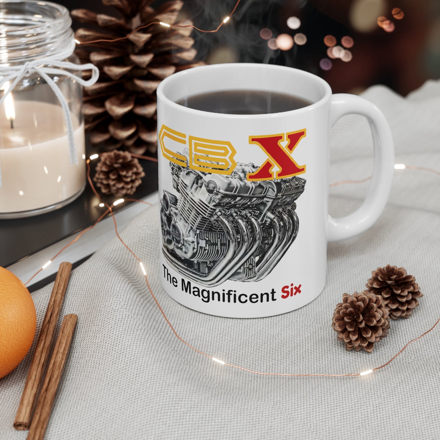 CBX Magnificent Six  Classic Japanese Motorcycle Coffee Mug