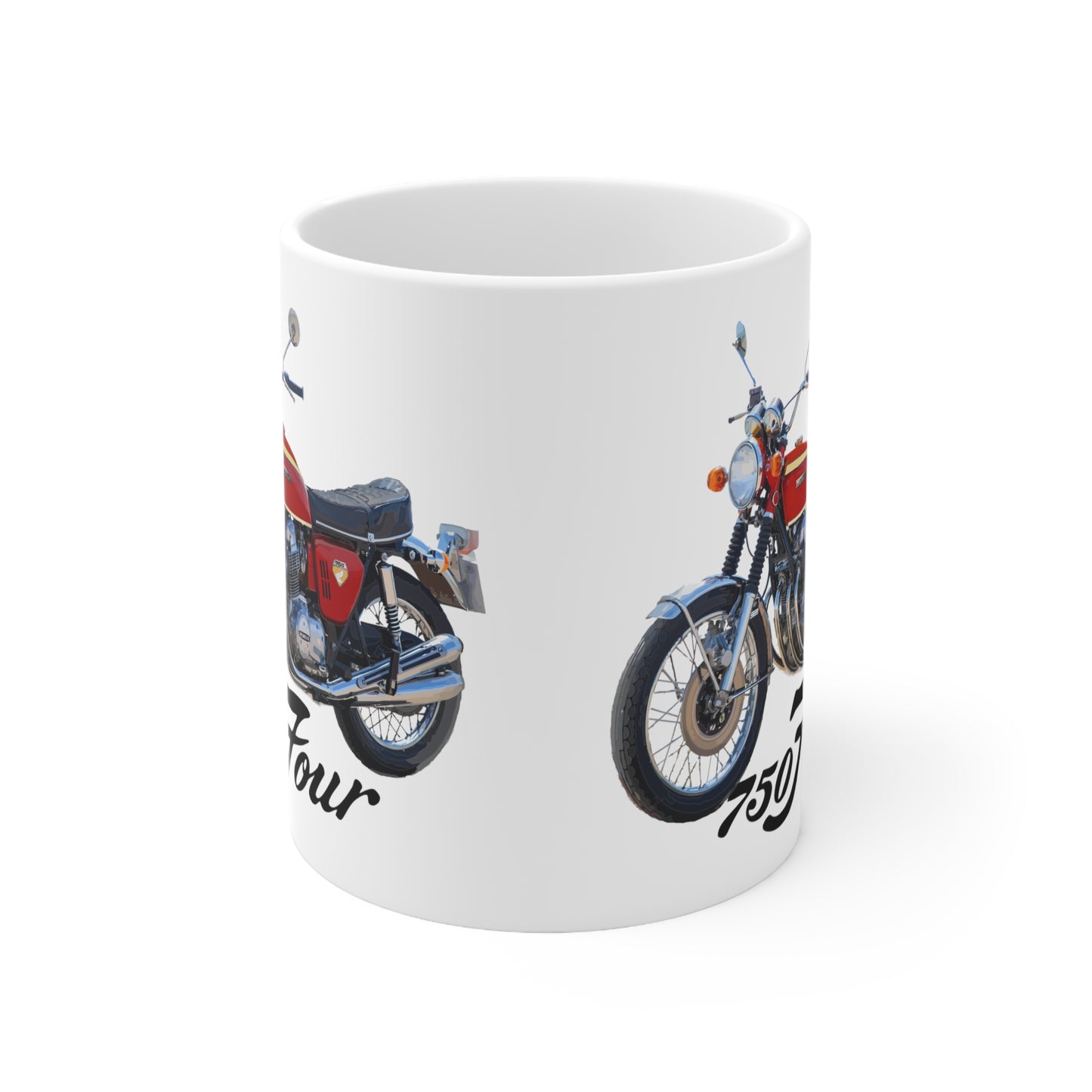 CB750 K0 Red Classic Japanese Motorcycle Coffee Mug