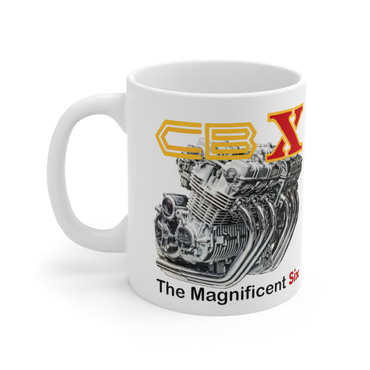 CBX Magnificent Six  Classic Japanese Motorcycle Coffee Mug