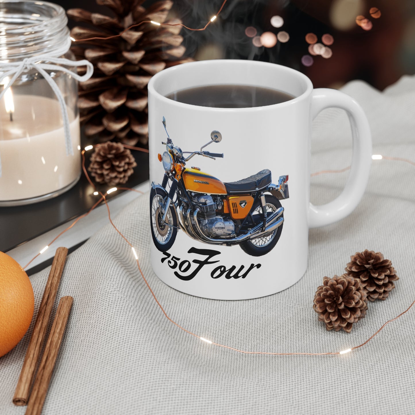 CB750 K0 Candy Gold Classic Japanese Motorcycle Coffee Mug