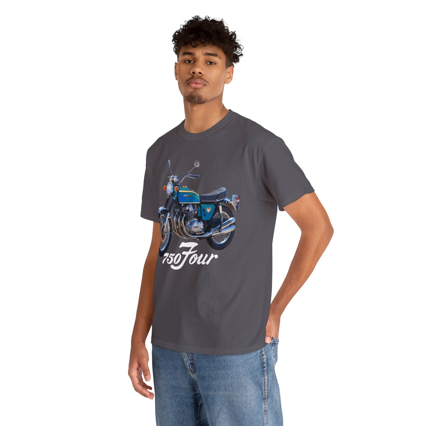 CB750 Blue Green Classic Japanese Motorcycle T Shirt