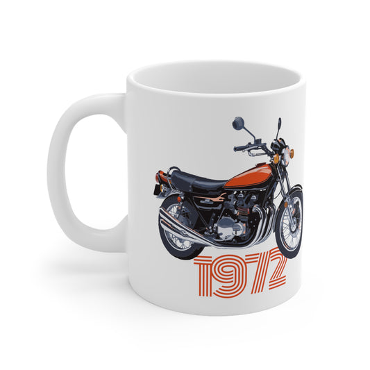 Retro 1972 Z900 Motorcycle Ceramic Mug 11oz