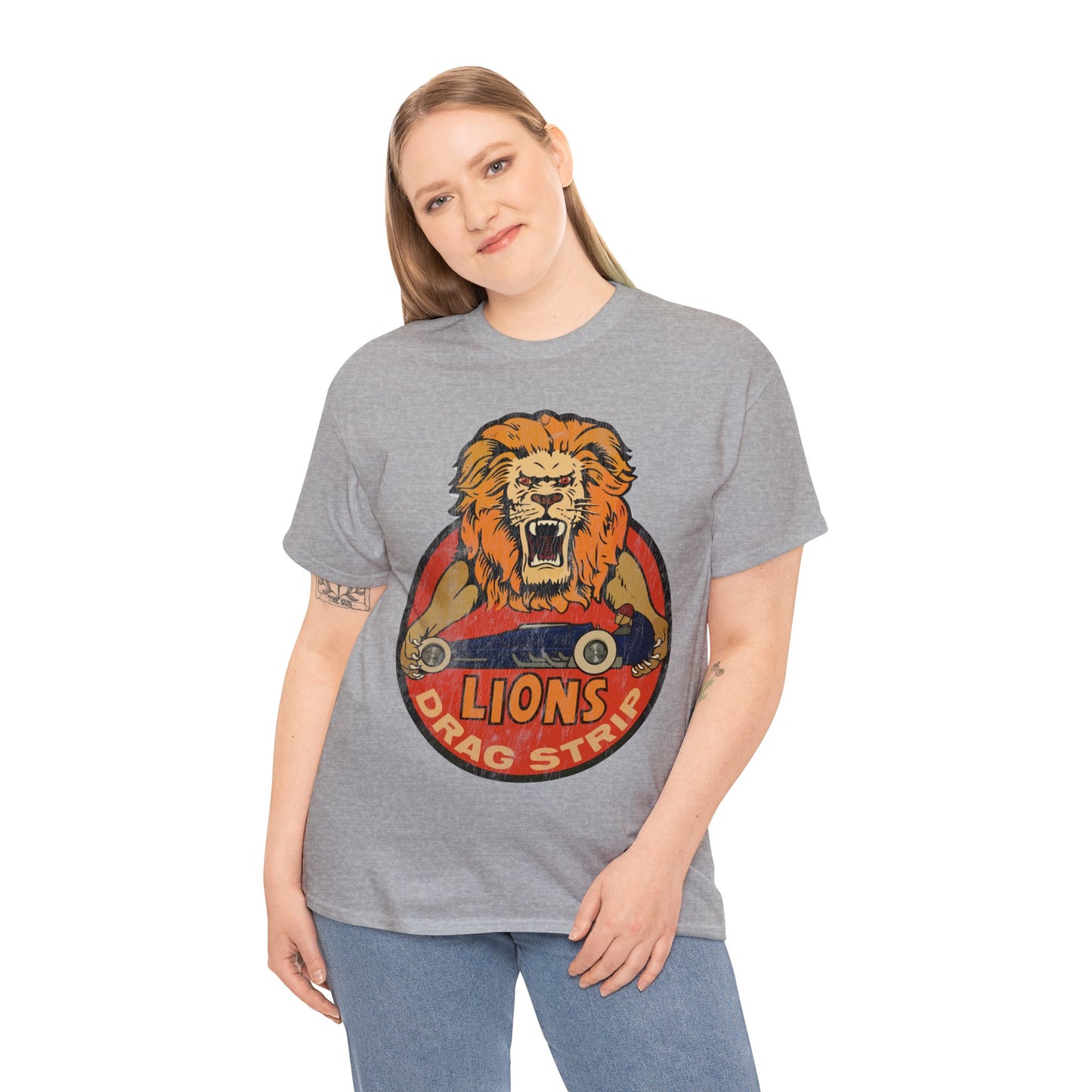 Lions Drag Strip Classic Muscle Car Hot rod T Shirt