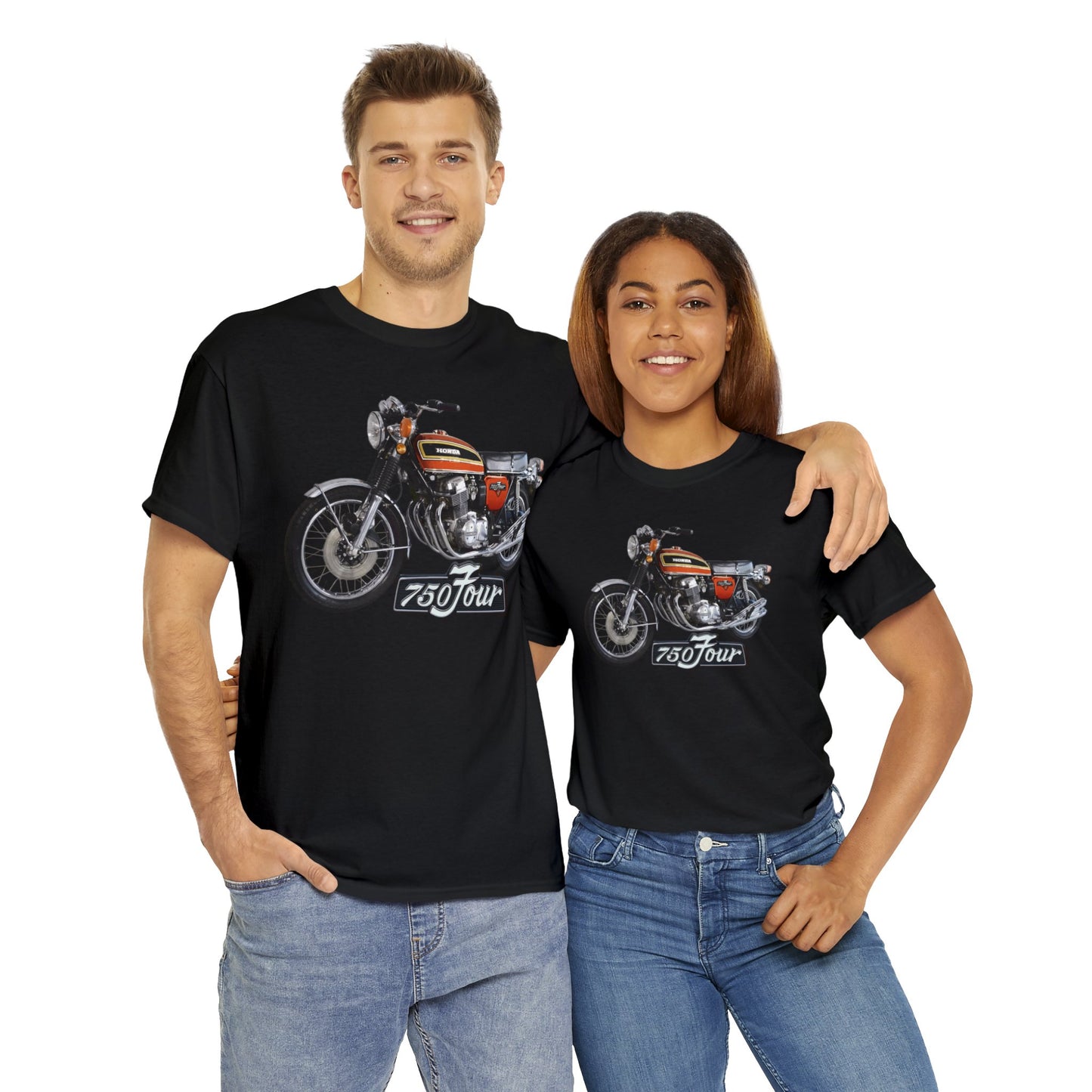 CB750 Four Sunrise Orange Classic Japanese Motorcycle T Shirt