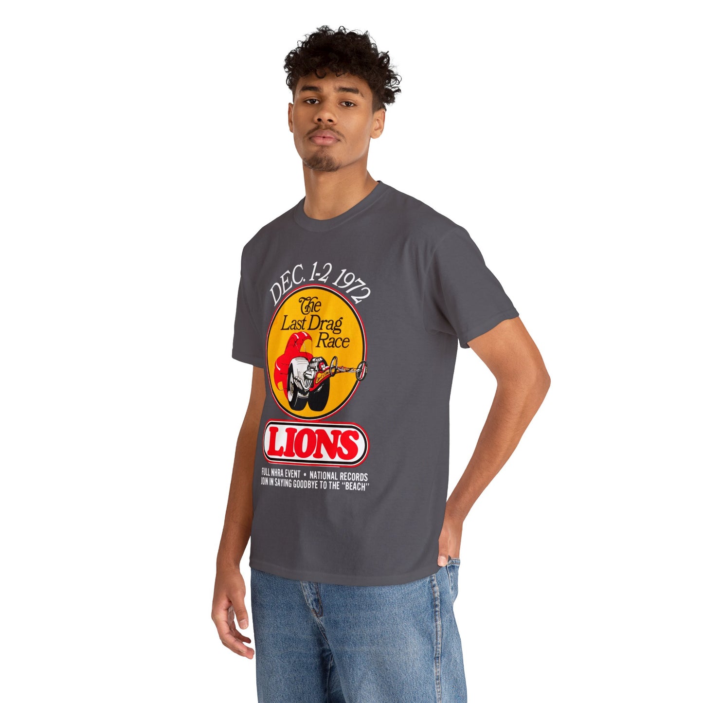 Lions Last Drag Race Classic Muscle Car Hot rod T Shirt