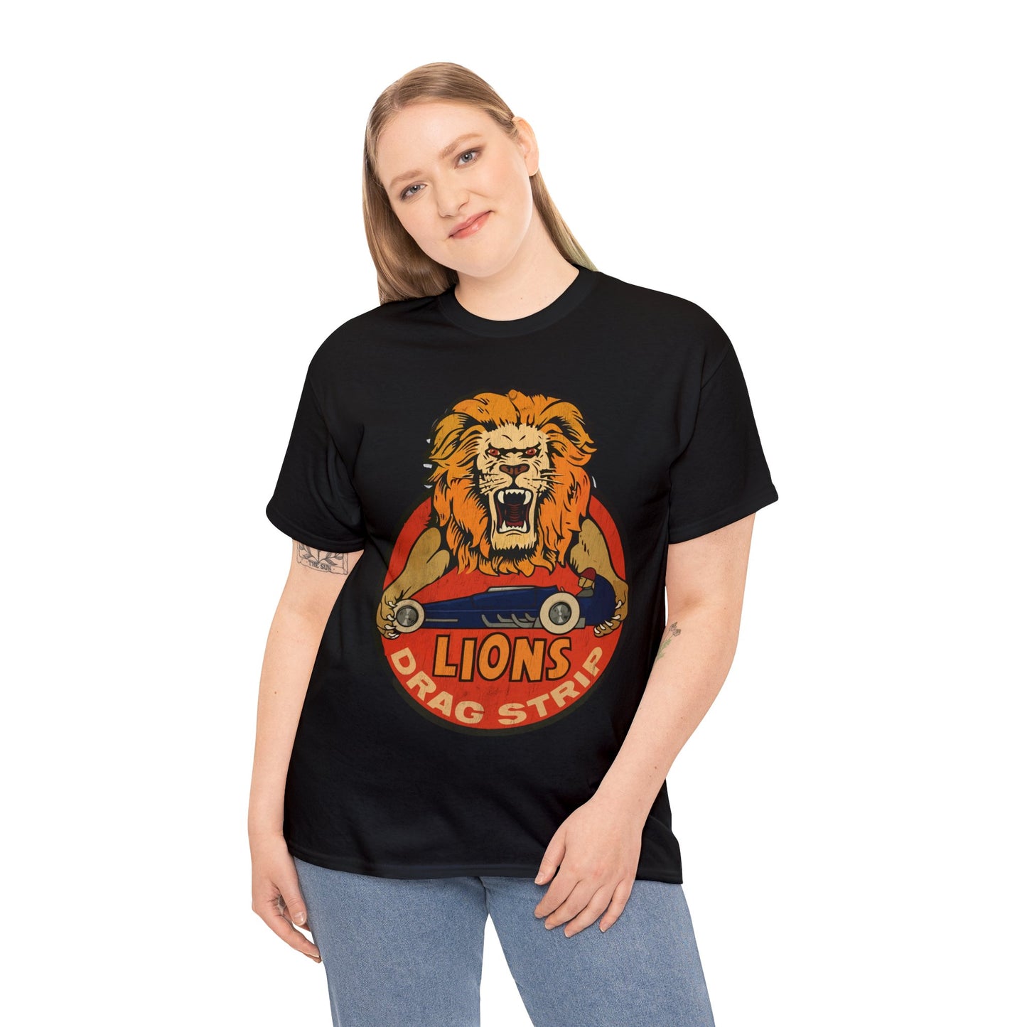 Lions Drag Strip Classic Muscle Car Hot rod T Shirt