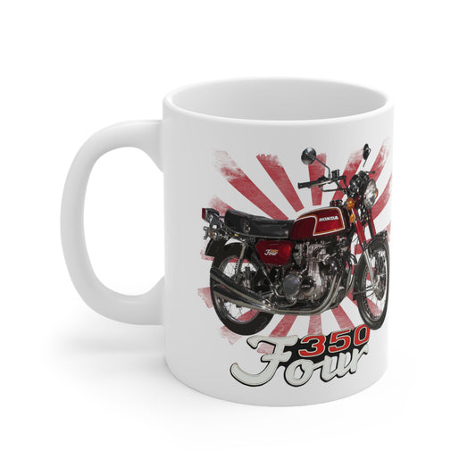 CB 350 Four Classic Japanese Motorcycle Ceramic Mug 11oz