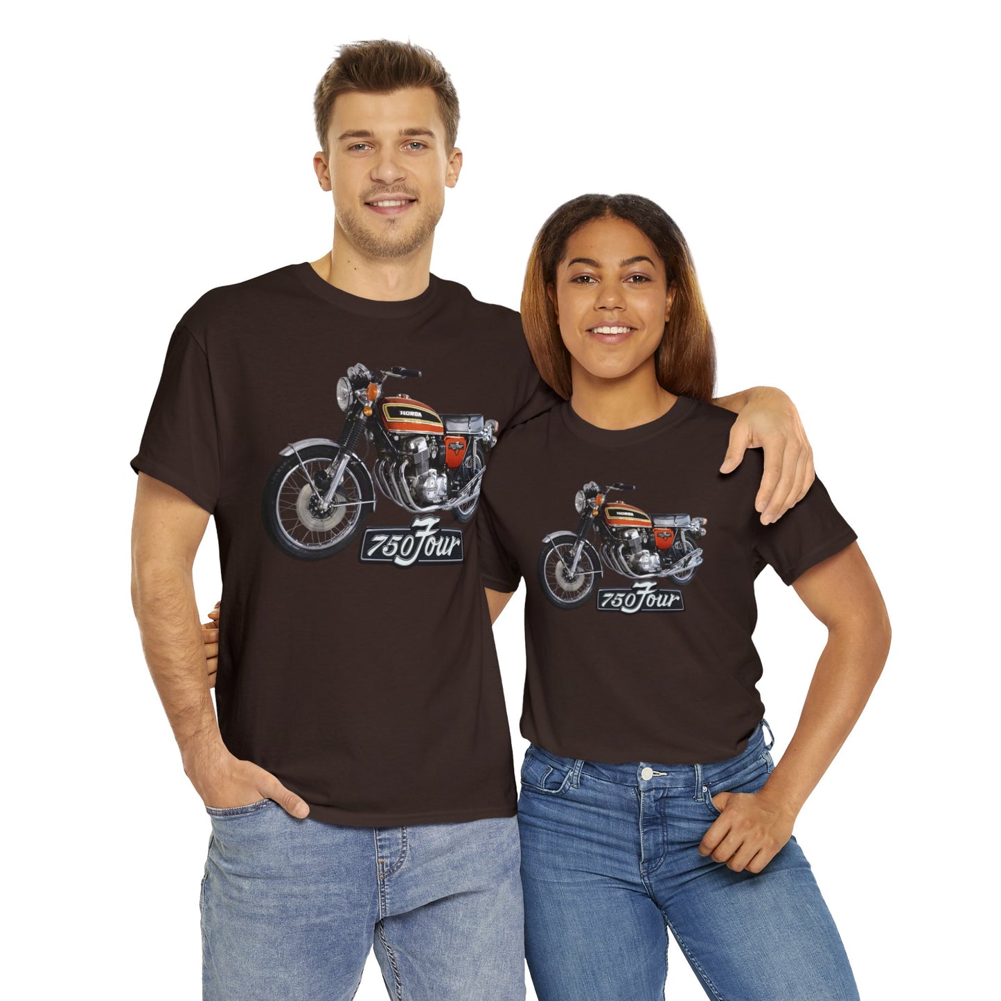 CB750 Four Sunrise Orange Classic Japanese Motorcycle T Shirt