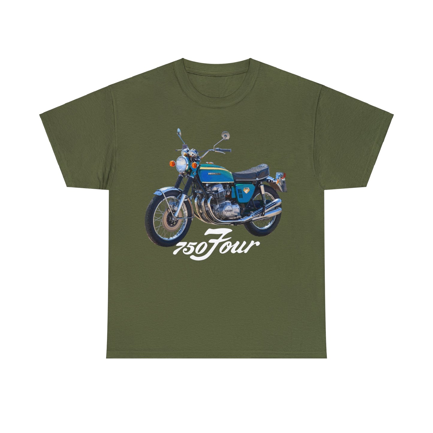 CB750 Blue Green Classic Japanese Motorcycle T Shirt