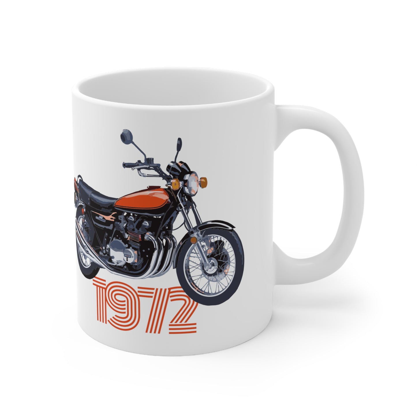 Retro 1972 Z900 Motorcycle Ceramic Mug 11oz