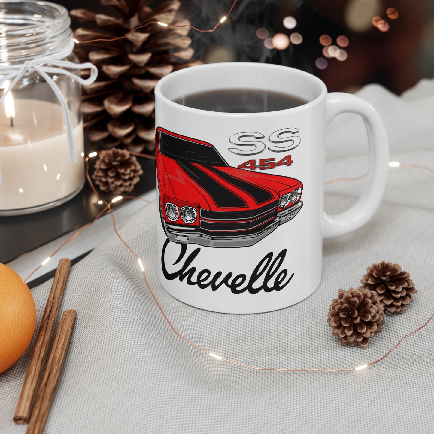 454 SS Muscle Car Ceramic Mug 11oz