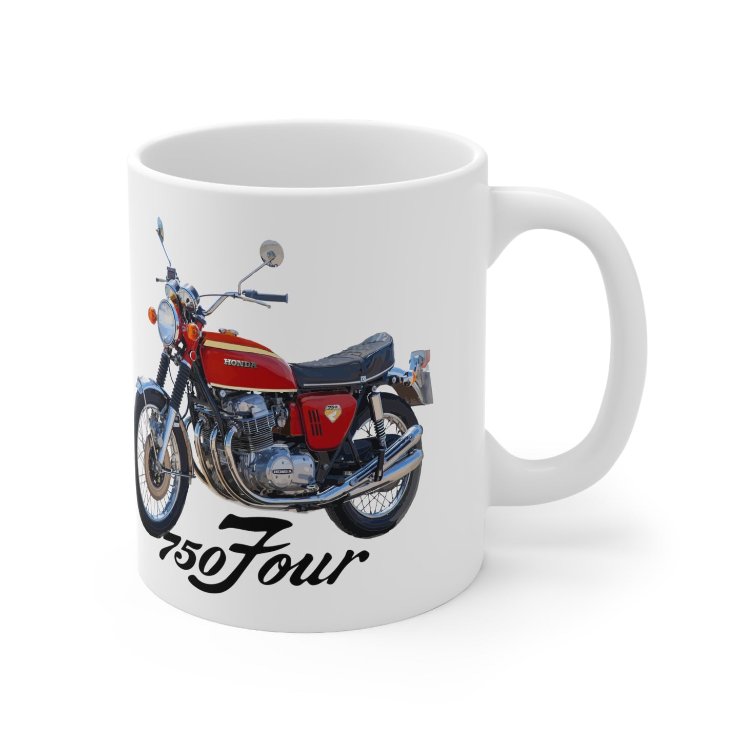 CB750 K0 Red Classic Japanese Motorcycle Coffee Mug