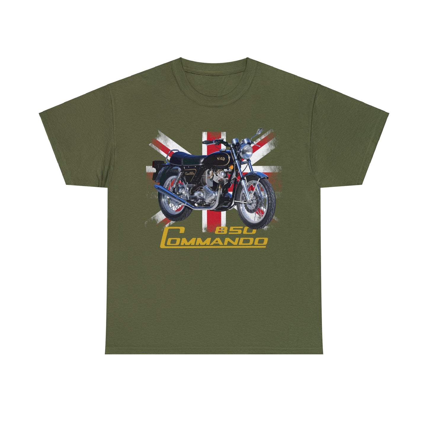 850 Commando Union Jack Classic British Motorcycle T Shirt