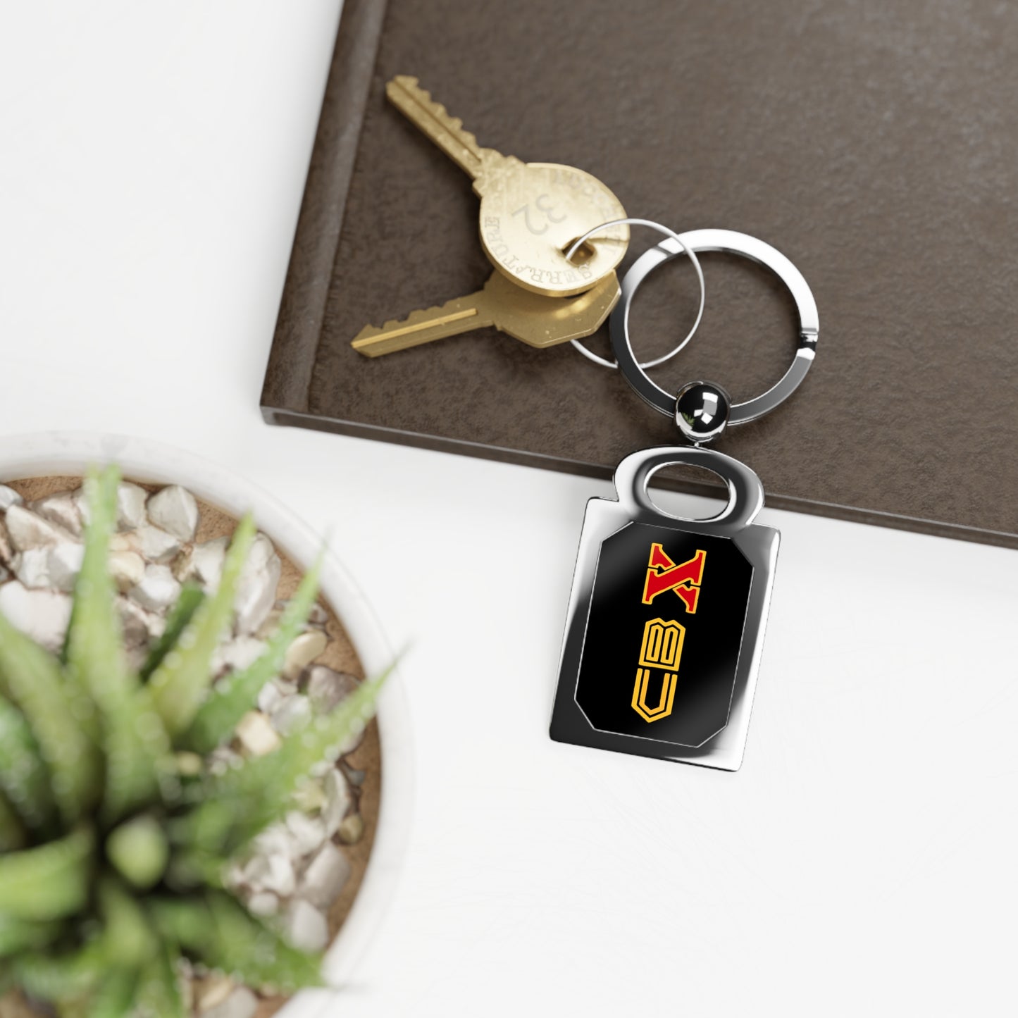 CBX 1000 Classic Japanese Motorcycle Rectangle Photo Keychain, Made in USA