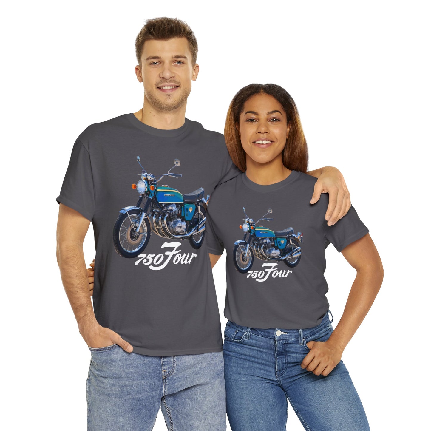 CB750 Blue Green Classic Japanese Motorcycle T Shirt