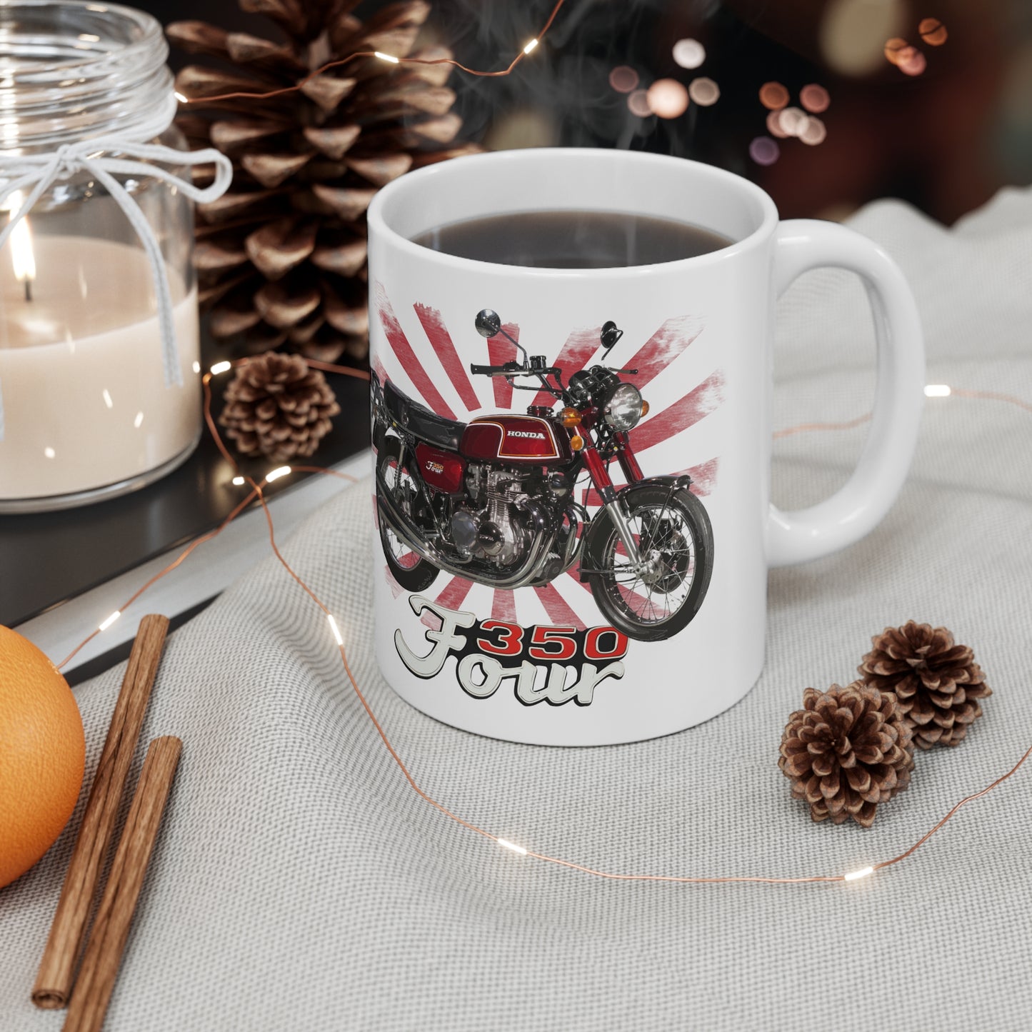 CB 350 Four Classic Japanese Motorcycle Ceramic Mug 11oz