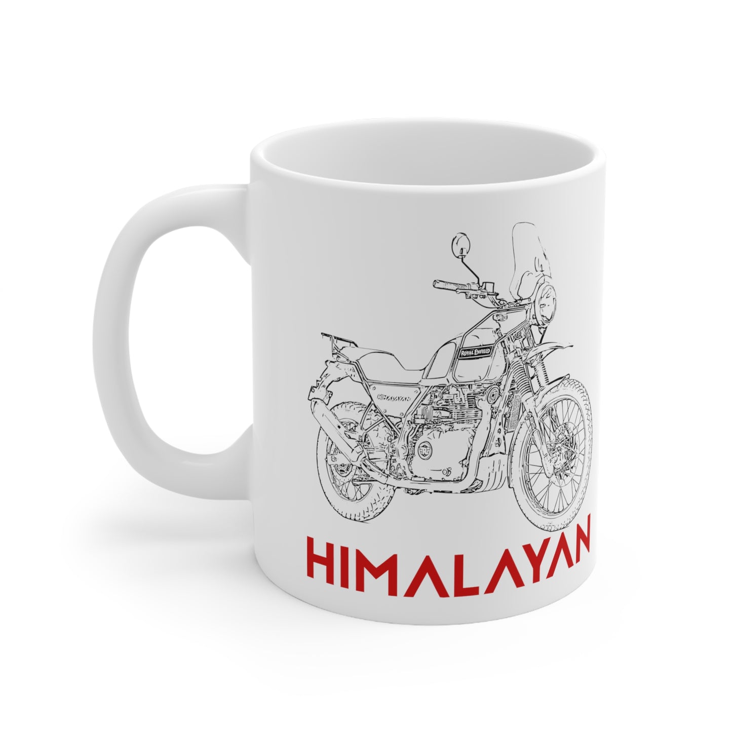 Enfield Himalayan Line Drawing Ceramic Mug 11oz