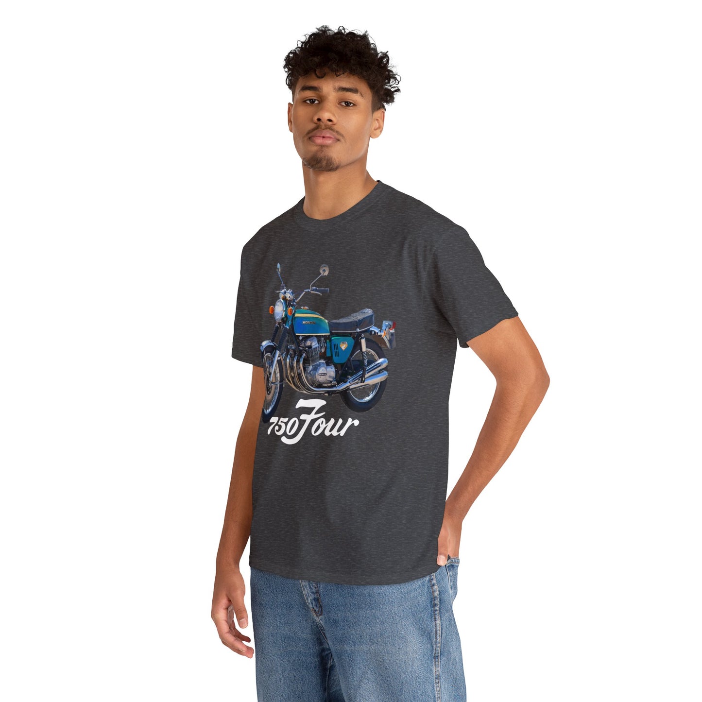 CB750 Blue Green Classic Japanese Motorcycle T Shirt