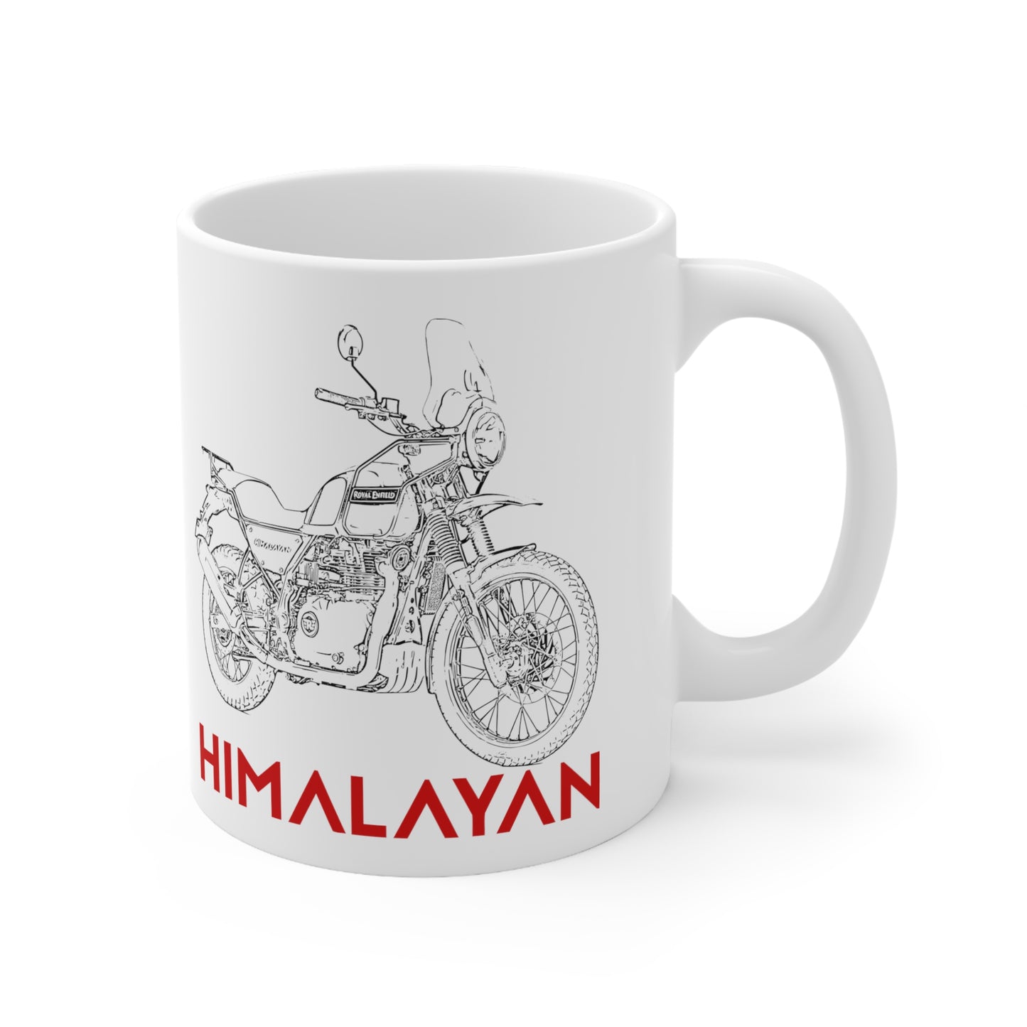 Enfield Himalayan Line Drawing Ceramic Mug 11oz