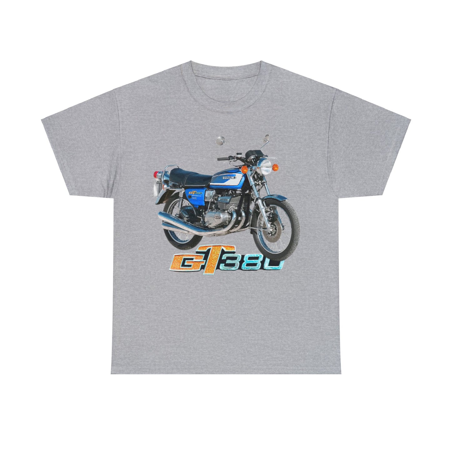 GT380 Blue Classic Japanese Motorcycle T Shirt