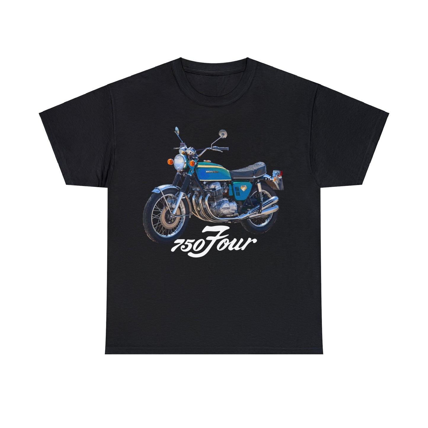 CB750 Blue Green Classic Japanese Motorcycle T Shirt