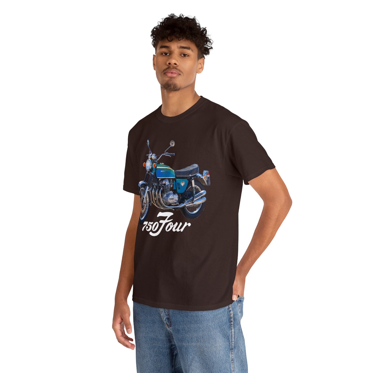 CB750 Blue Green Classic Japanese Motorcycle T Shirt