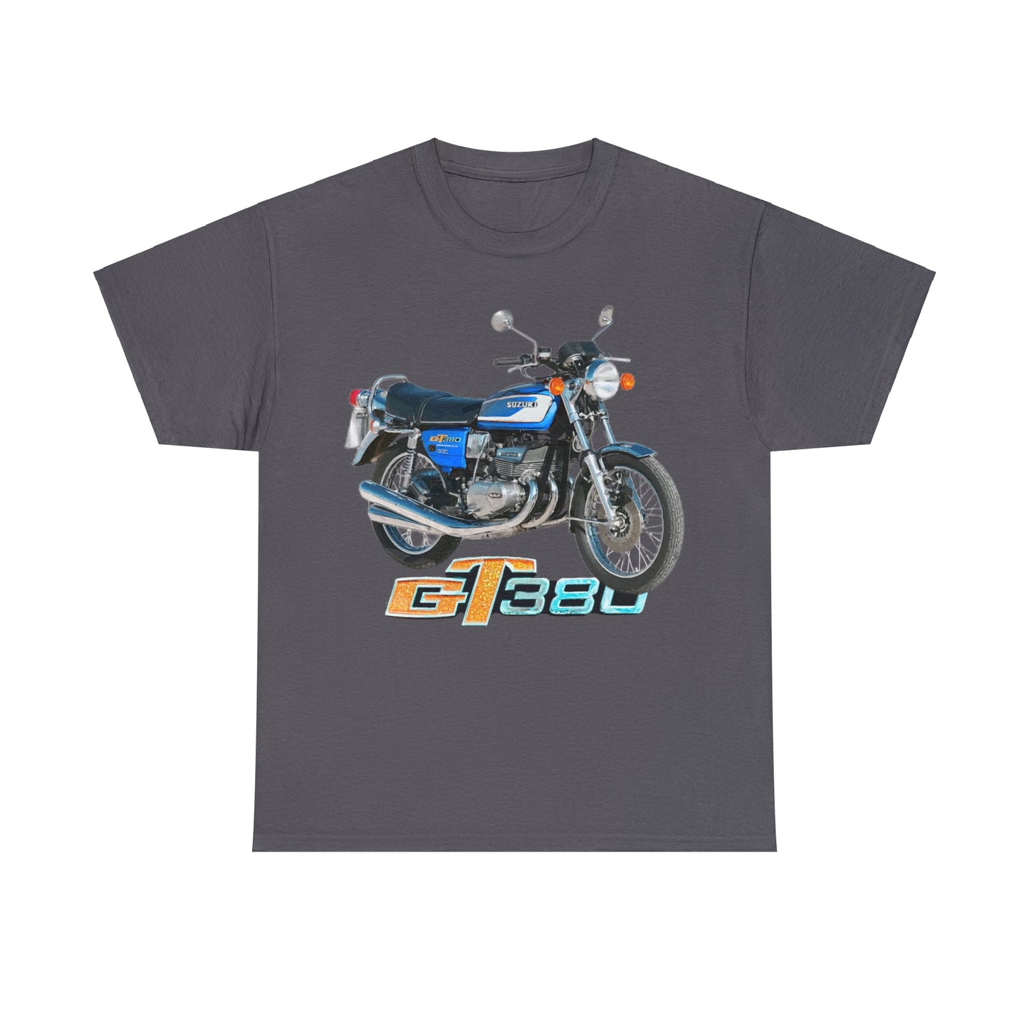 GT380 Blue Classic Japanese Motorcycle T Shirt