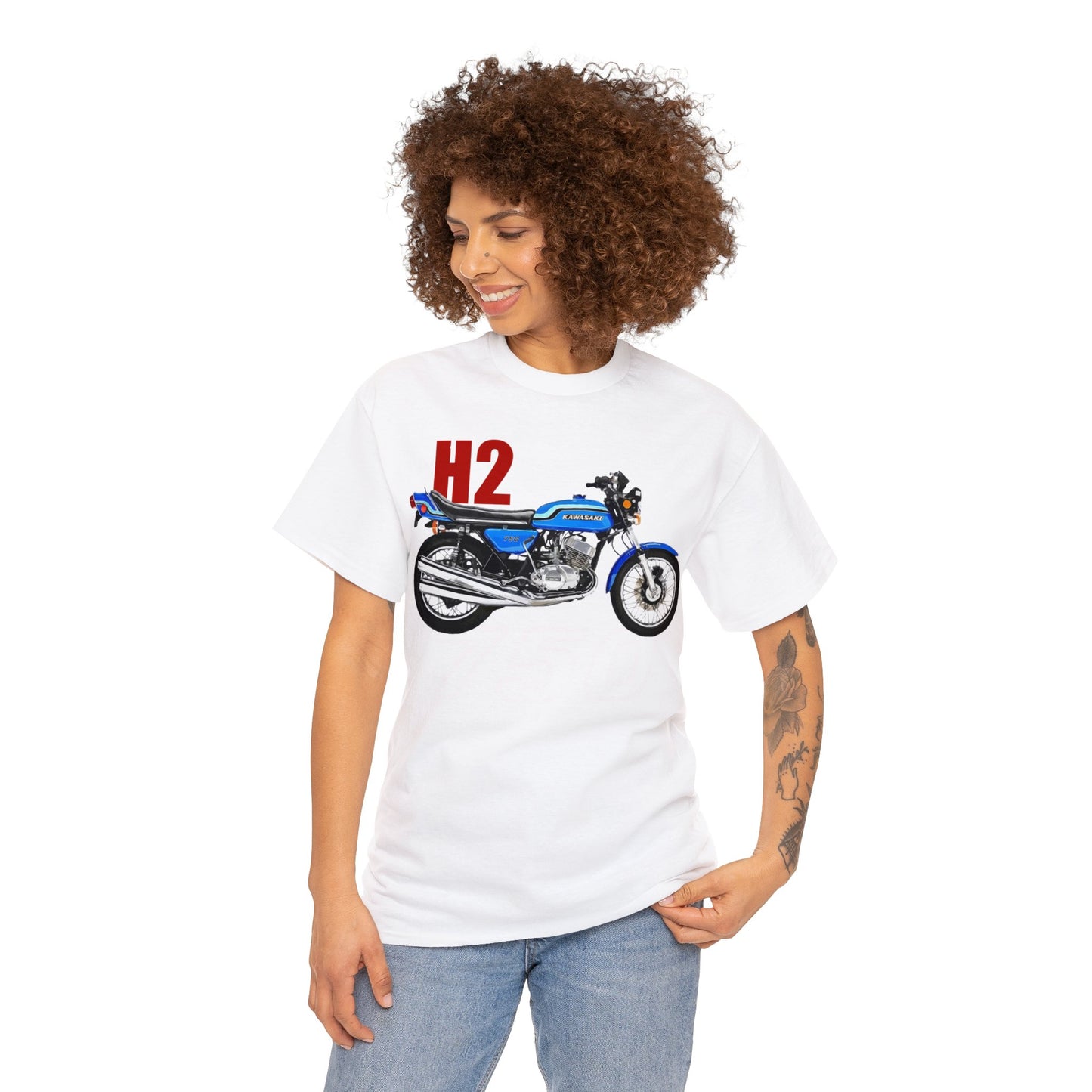 H2 Classic Japanese Motorcycle T Shirt