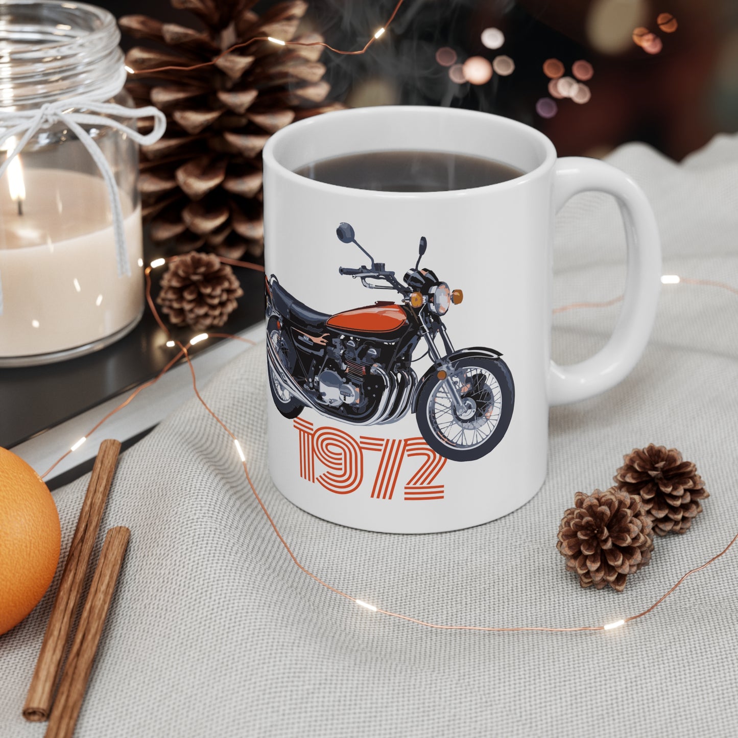 Retro 1972 Z900 Motorcycle Ceramic Mug 11oz