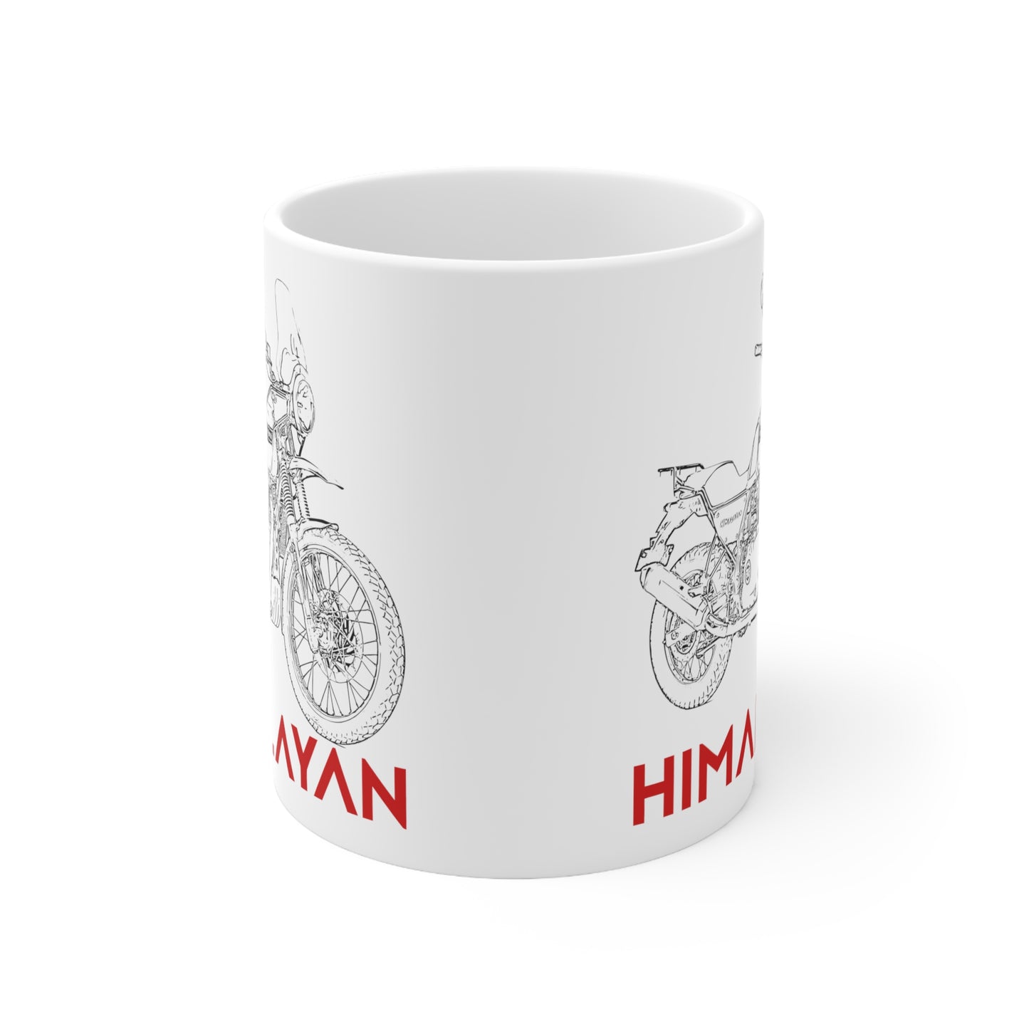 Enfield Himalayan Line Drawing Ceramic Mug 11oz