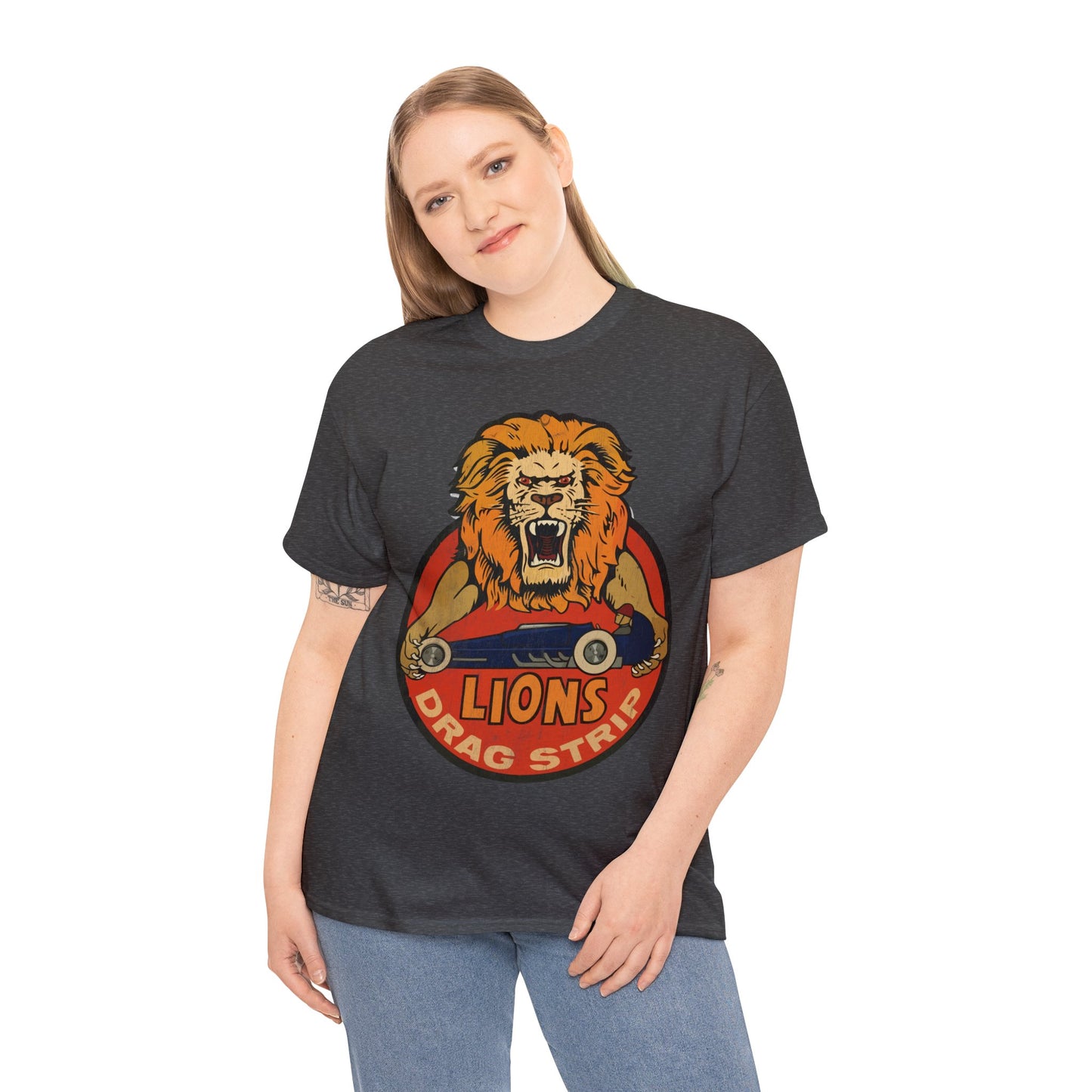 Lions Drag Strip Classic Muscle Car Hot rod T Shirt