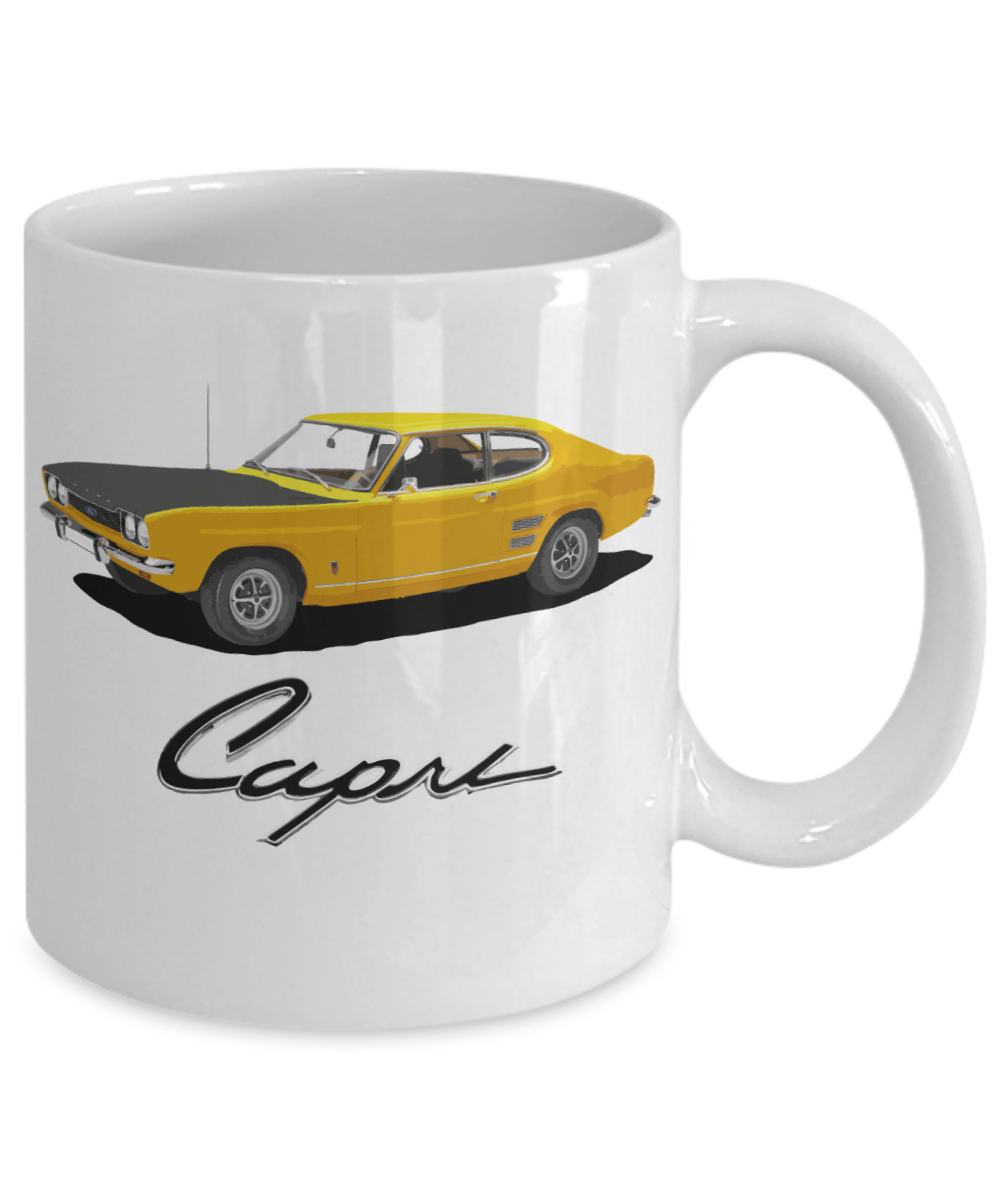 Capri Ford Classic British Classic Car Coffee Mug