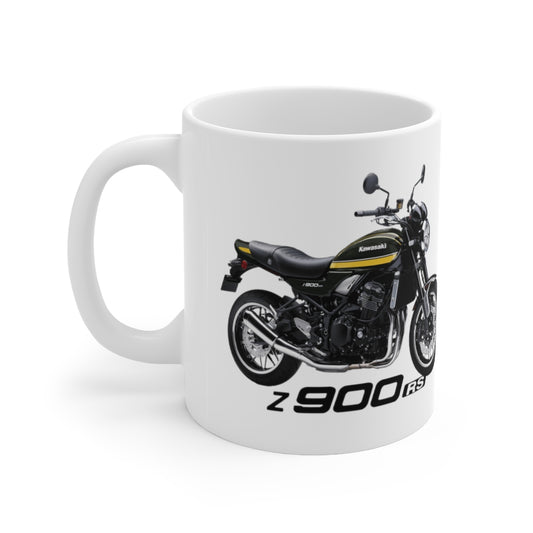 Kawasaki Z900 RS Green Motorcycle Ceramic Mug 11oz