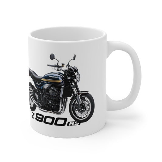 Kawasaki Z900 RS Candytone Blue Motorcycle Ceramic Mug 11oz
