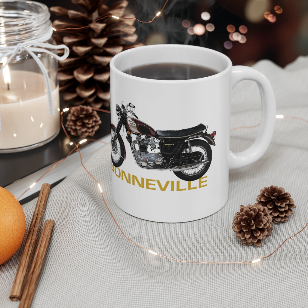 Bonneville Triumph T120 1969 Classic British Motorcycle Coffee Mug