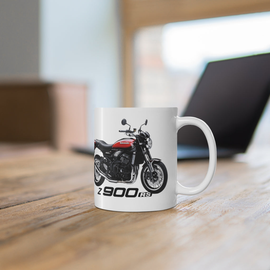 Kawasaki Z900 RS Orange Motorcycle Ceramic Mug 11oz