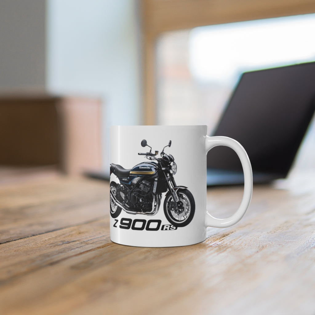 Z900 RS Kawasaki Candytone Blue Ceramic Mug 11oz