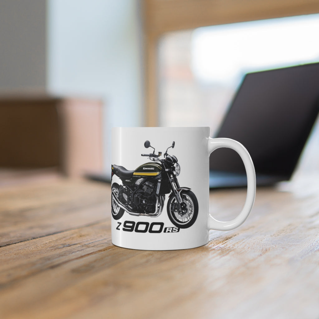 Kawasaki Z900 RS Green Motorcycle Ceramic Mug 11oz