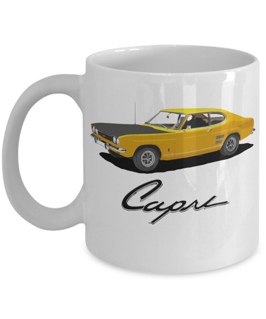 Capri Ford Classic British Classic Car Coffee Mug